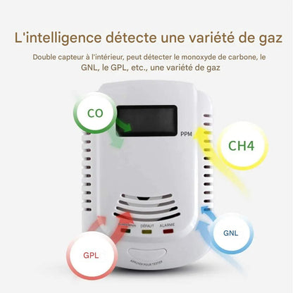ALERTGAZ – Détecteur Intelligent Anti-Fuite de Gaz (Méthane, Butane, Propane, Monoxyde de Carbone)